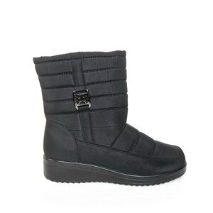 Bella Hanna Women Snow Boots Winter Shoes Faux Fur Lined Black Size 10